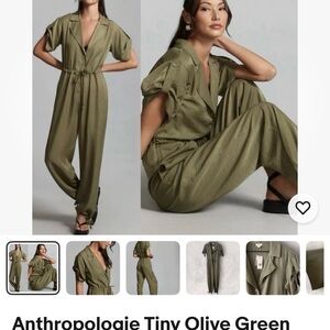 Anthropologie Sage Green Jumpsuit